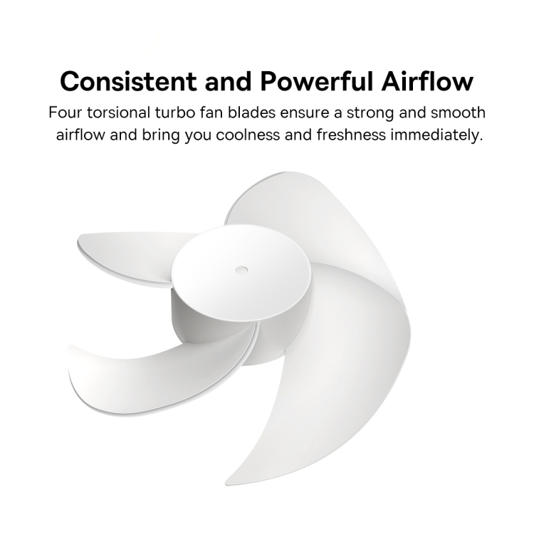 Baseus Serenity Desktop USB Electric Fan(White) - 4