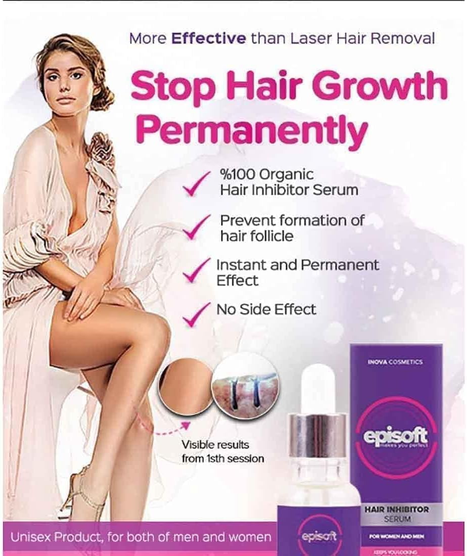 Inova Episoft Hair Removal Inhibitor Serum 30ml. 