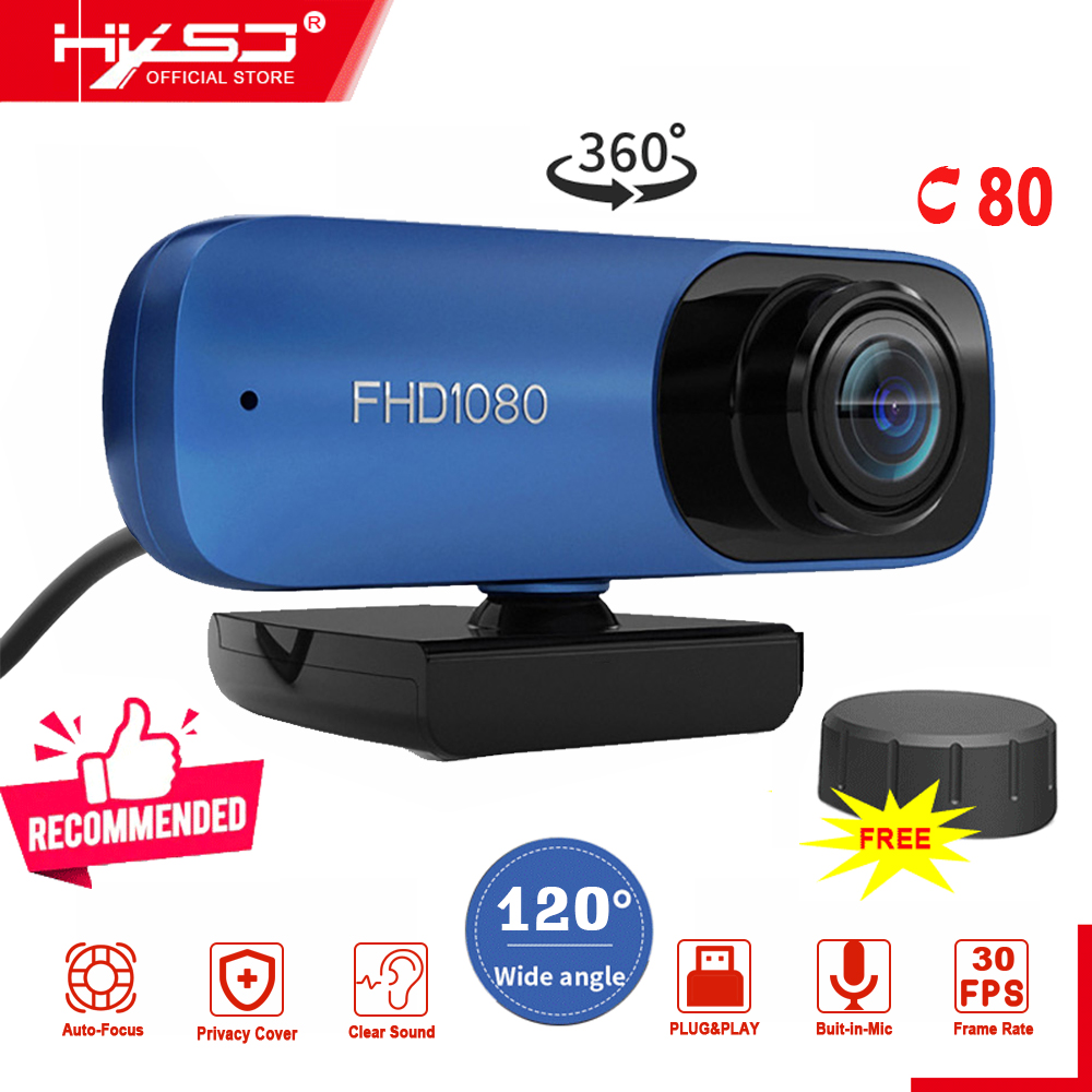 HXSJ C80 Full HD 1920*1080P Webcam 1080P for PC La-ptop Camera for ...
