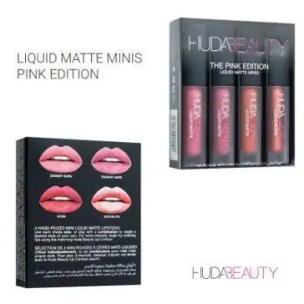 huda beauty mini matte lipstick set