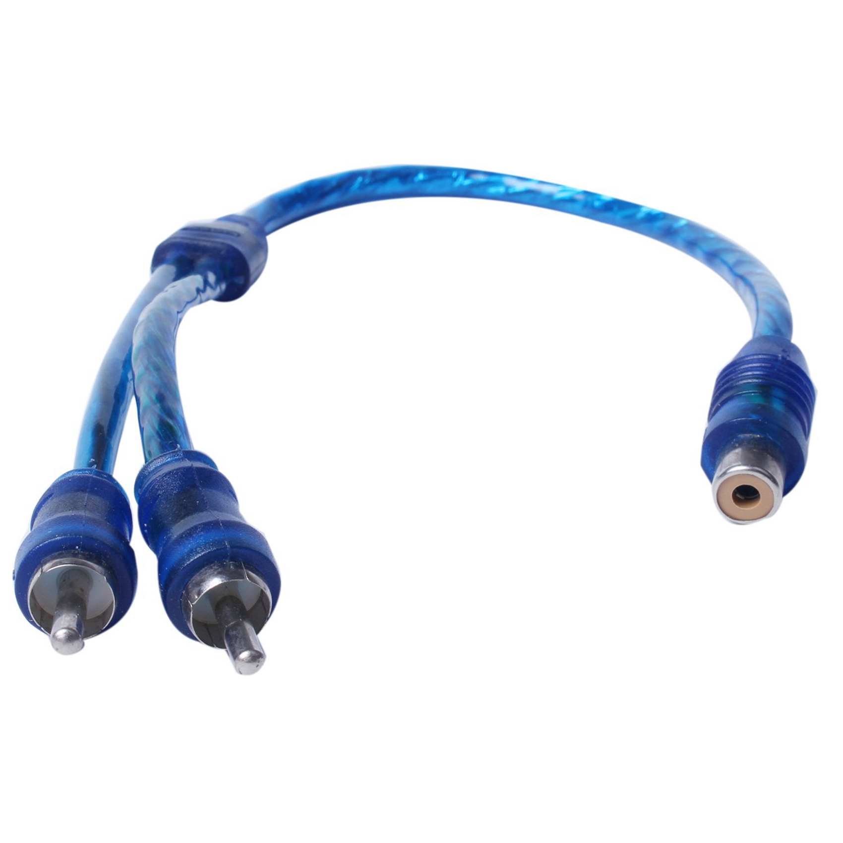 12 Pcs Audio Connection for 1 RCA Female to 2 RCA Male Adapter Splitter Cable