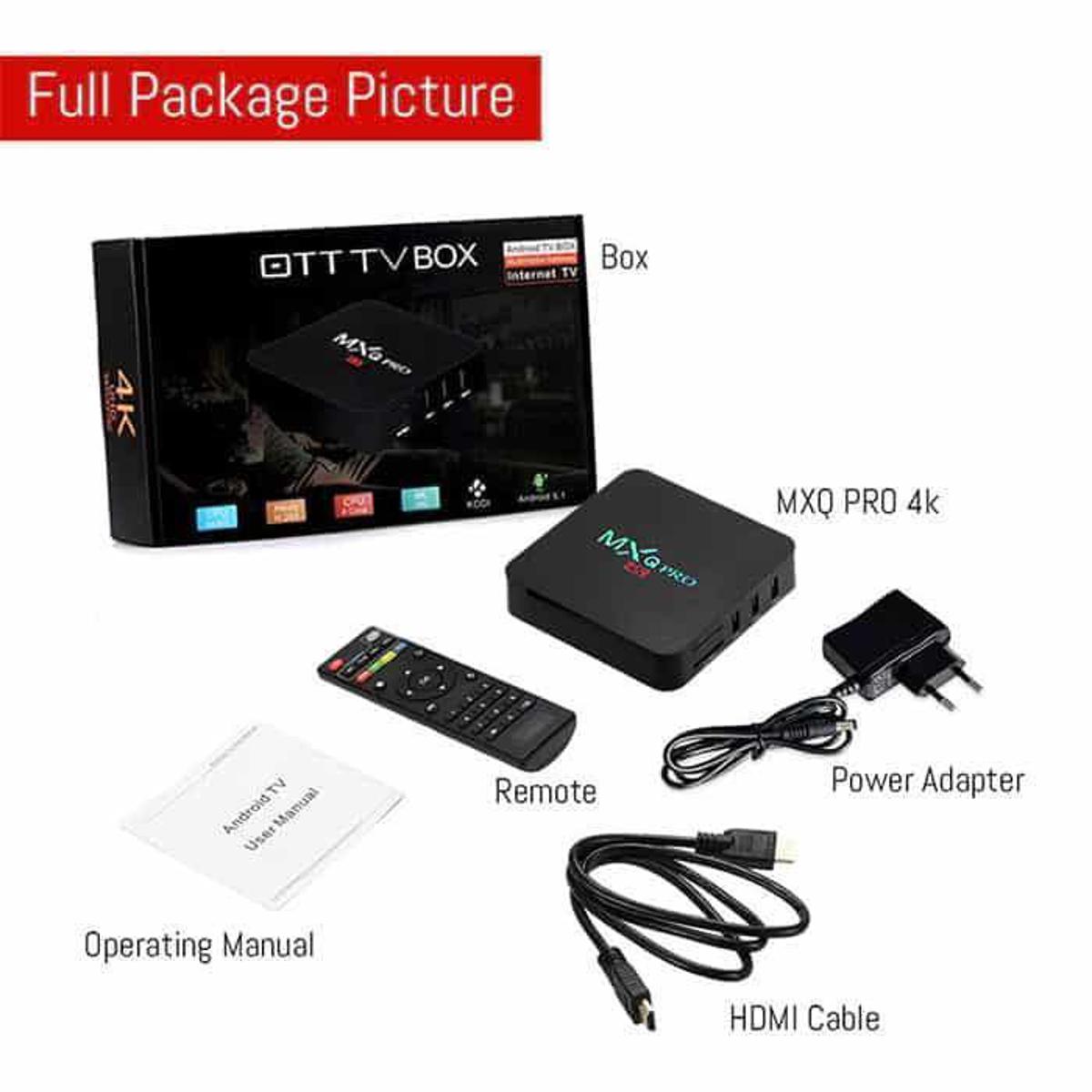 Android Smart TV Box Android TV Box MXQ PRO 4K TV Box Android TV Card With IP TV Kodi , Youtube play store etc. 