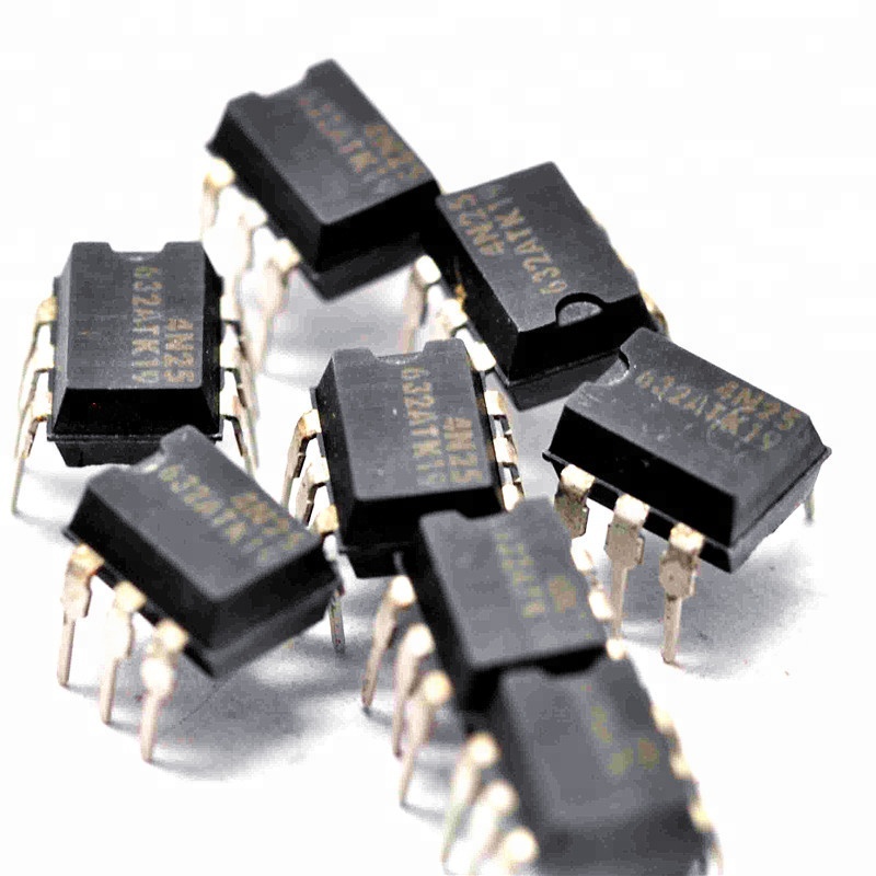 2Pcs- 4N25 Optocoupler 4N25 MOSFET 4N25 IC Optocoupler Photo Transistor DIP 6 Pin Leads IC. 