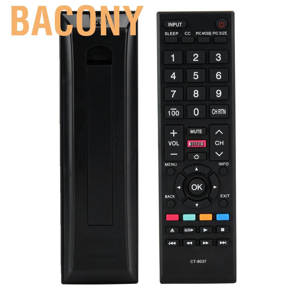 Bacony CT-8037 Replacement Multifunctional TV Remote Control 65L5400UC 40L3400 40L3400U controller for Toshiba. 