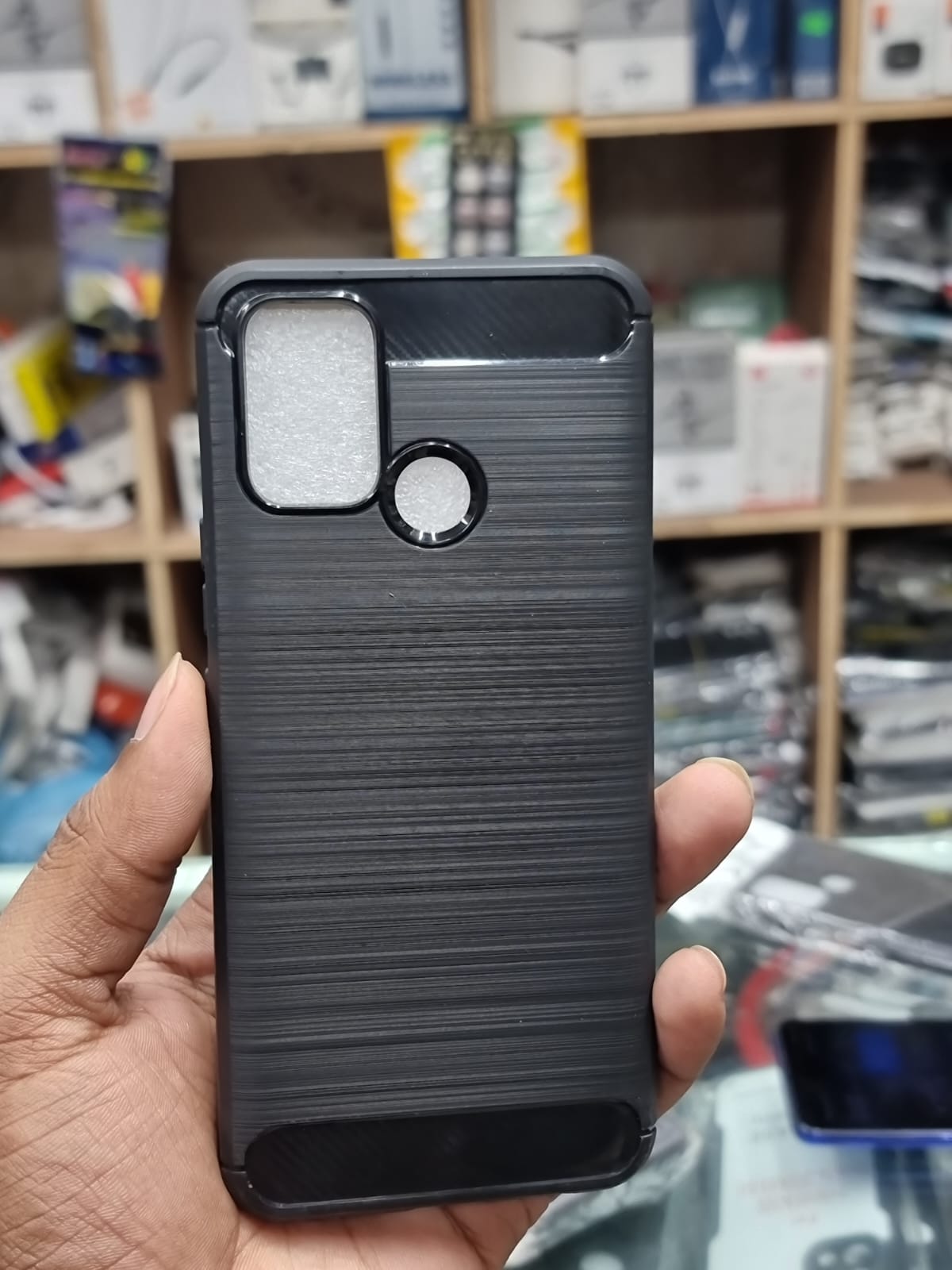 Spigen Rugged Armor Soft Silicone Case for realme 7i / realme c17 - Tough Protection for Your Phone and Camera with Sleek Design (Back Case Cover For Smartphone)