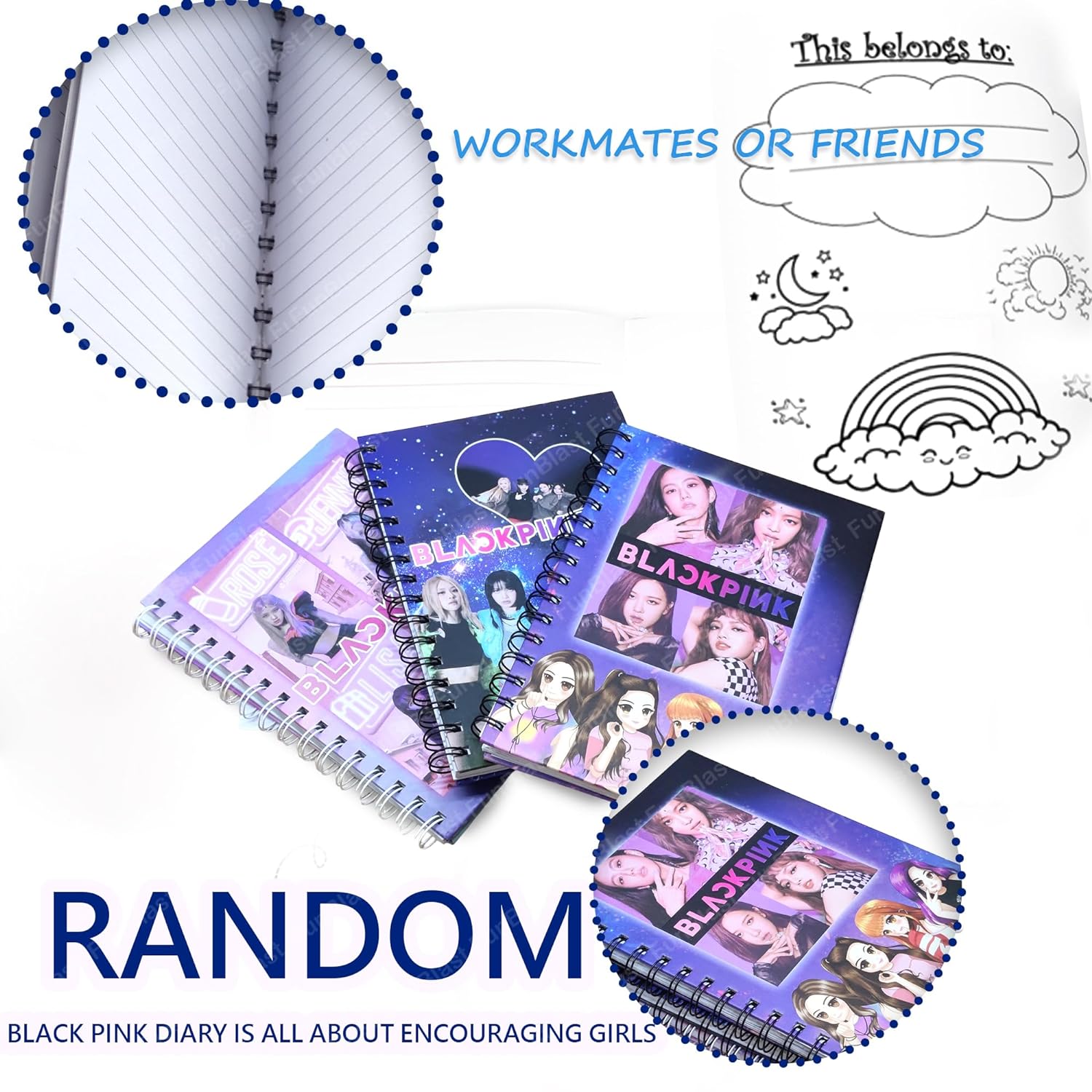 BlackPink Diary Notebook– Random Print. 