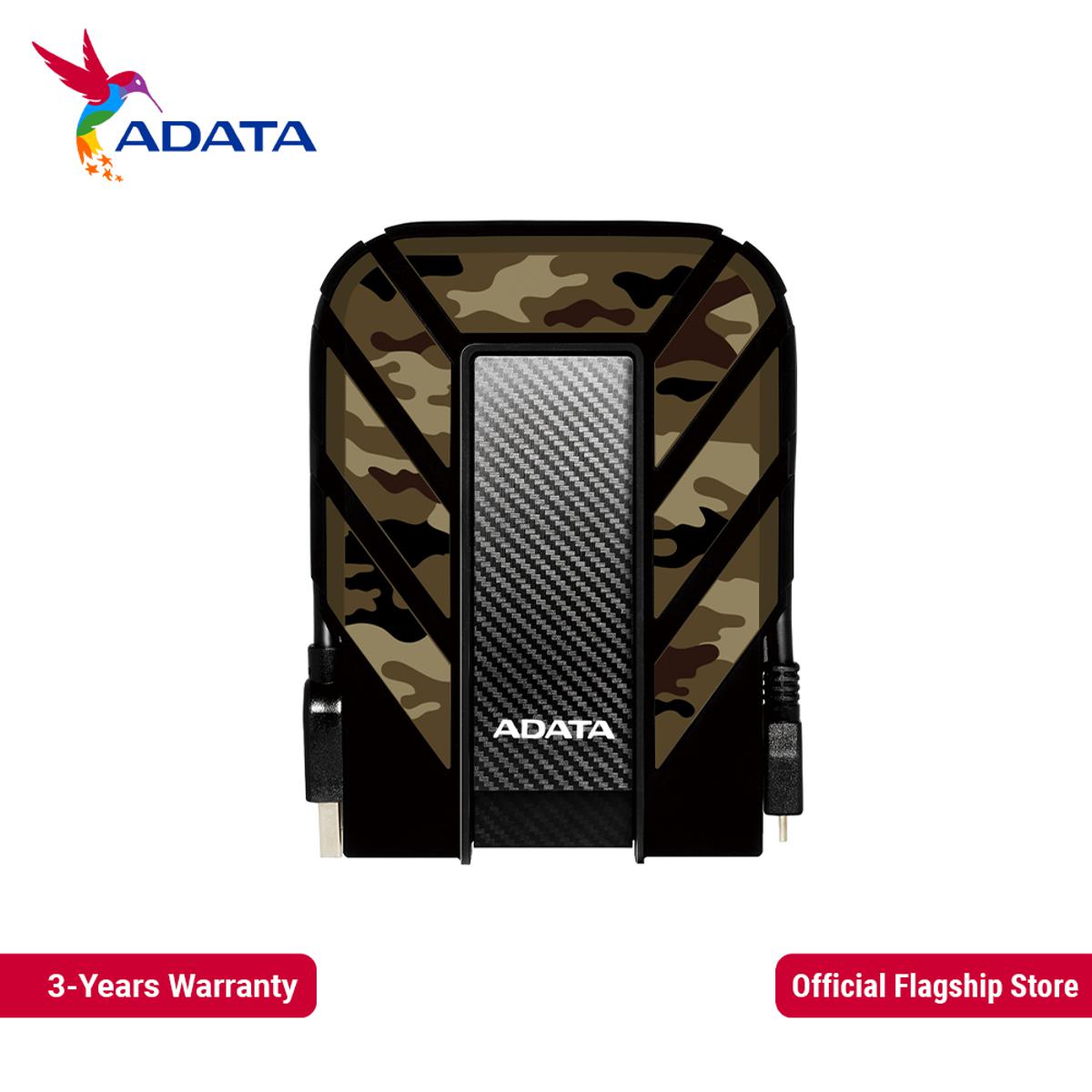 ADATA HD710M Pro 2TB USB 3.2 Gen 1 External Hard Drive with USB 2.0 Backward Compatibility Support Windows, MacOS, Linux and Gaming Console