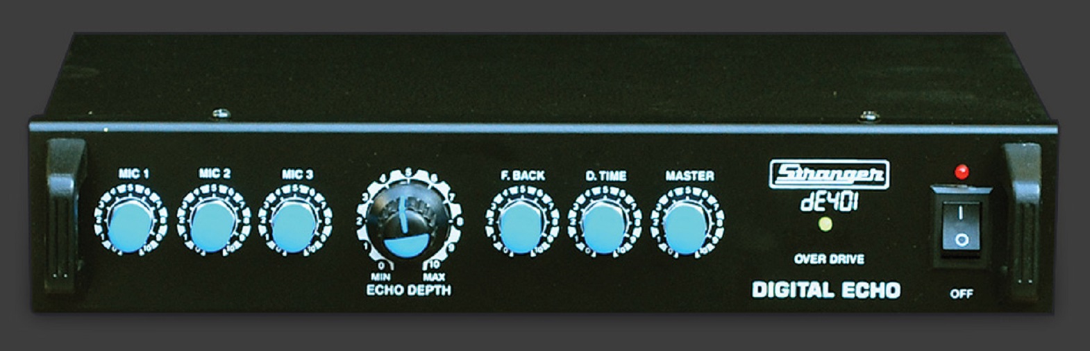Stranger Digital Echo DE401 Mixer Pre-amplifier for Echo, Reverb, Chorus, Effects 1Pcs Black