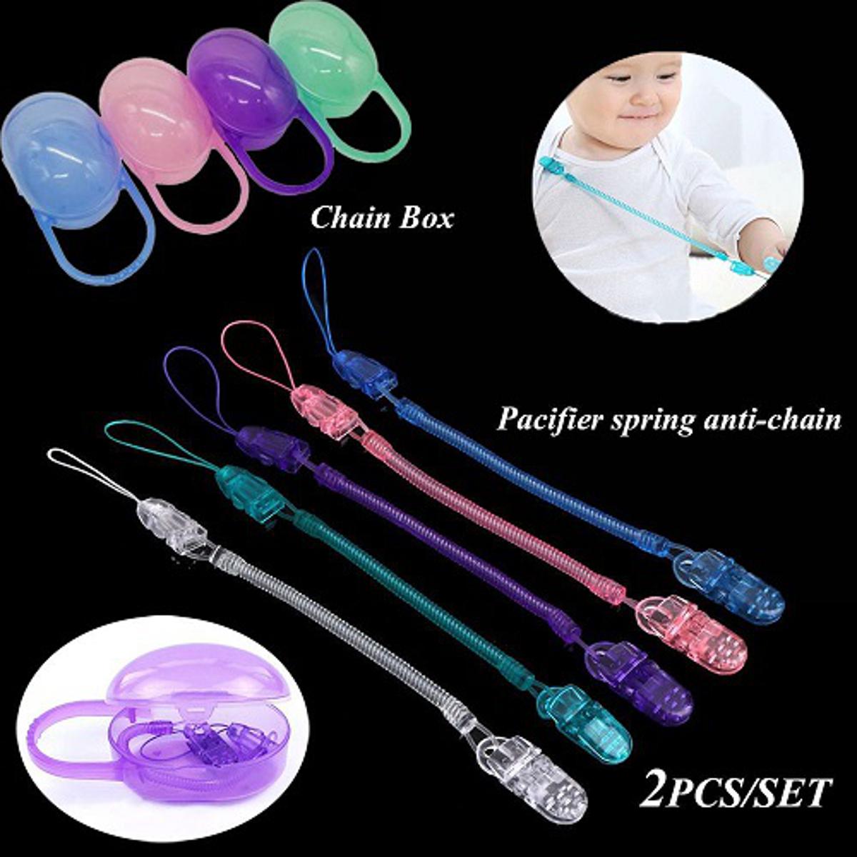 Baby Soother Nipple Container / Pacifiers Storage Travel Case Box - Color as per stock (0 to 6 Months)