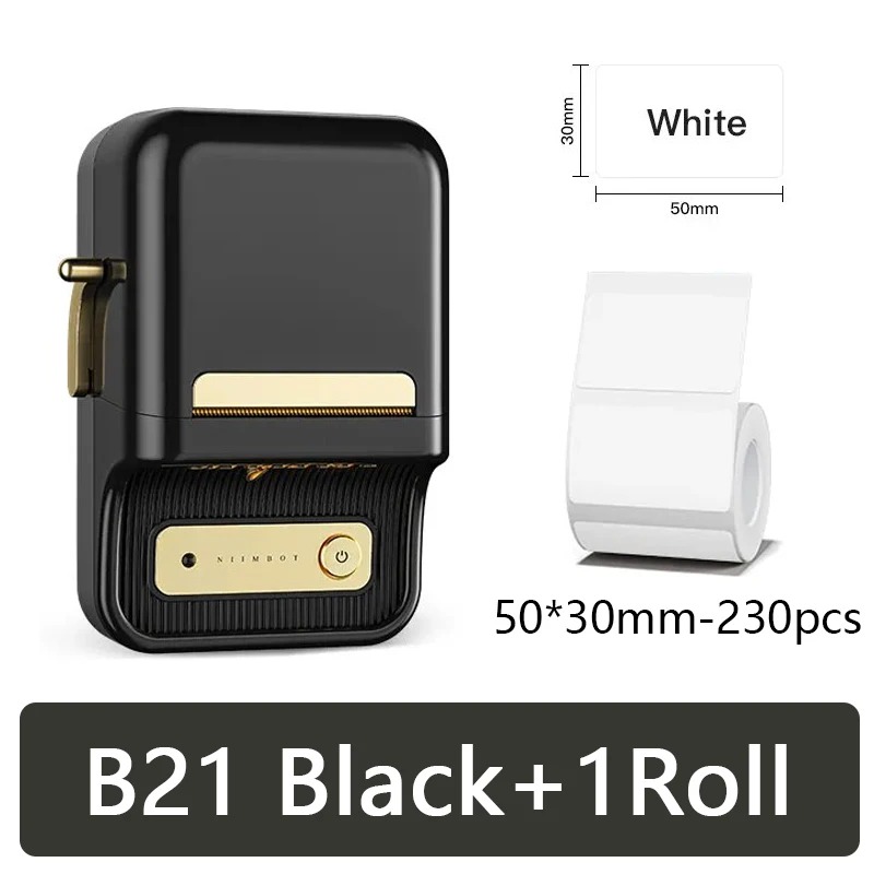Niimbot Mini Portable Thermal Printer Self-adhesive Label Printer For Stickers Niimbot B21 B1 Label Maker Printer Without Ink. 