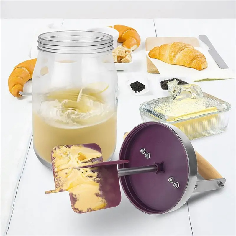 Hand Crank Butter Churner Manual Butter Maker Cream Mixer. 