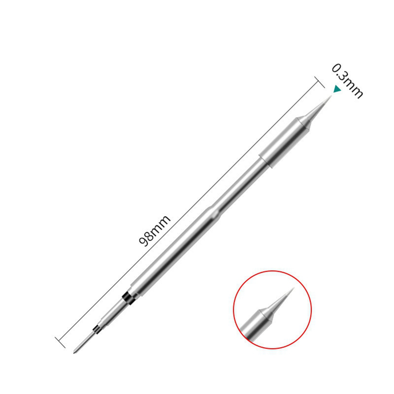 1-Piece Soldering Iron Tip Soldering Station Soldering Iron Head Straight Tip Curved Tip Core. 