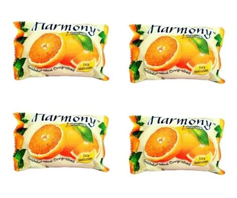 Harmony Fruity Orange Soap 4 Piece. 