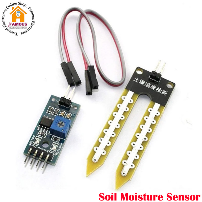 Soil Sensor DC 3.3V 5V LM393 IC Chip Smart Electronics Soil Moisture Detection Humidity Sensor Module For Arduino Development Board DIY Electrical Circuitry & Parts. 