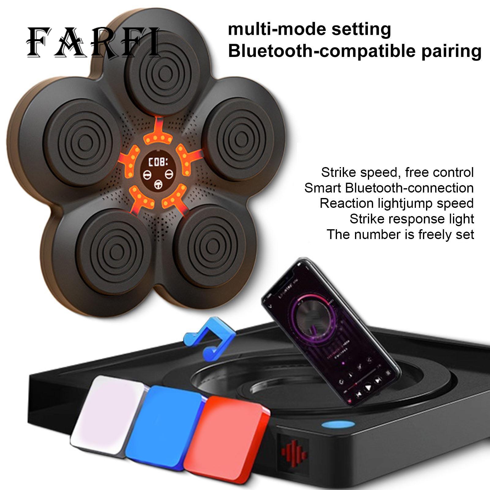 Wall-mounted Boxing Machine Smart Bluetooth Music Boxing Machine Adjustable Speed Wall Mounted Punching Equipment for Smart Boxing Machine