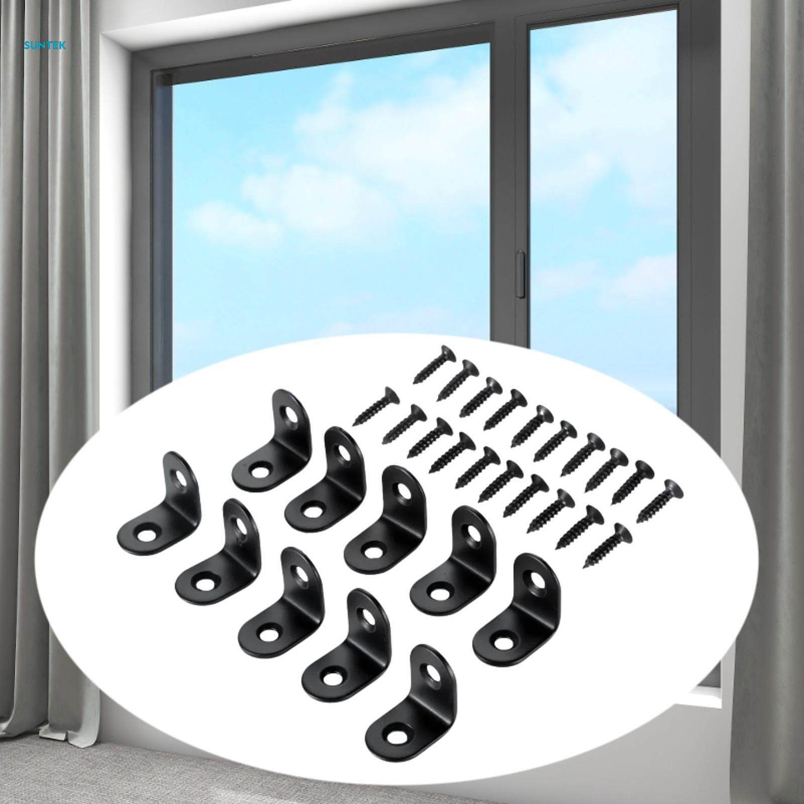 10x L Bracket Corner Brace Right Angle Bracket for Bookshelf Drawer Cabinet 2cm. 
