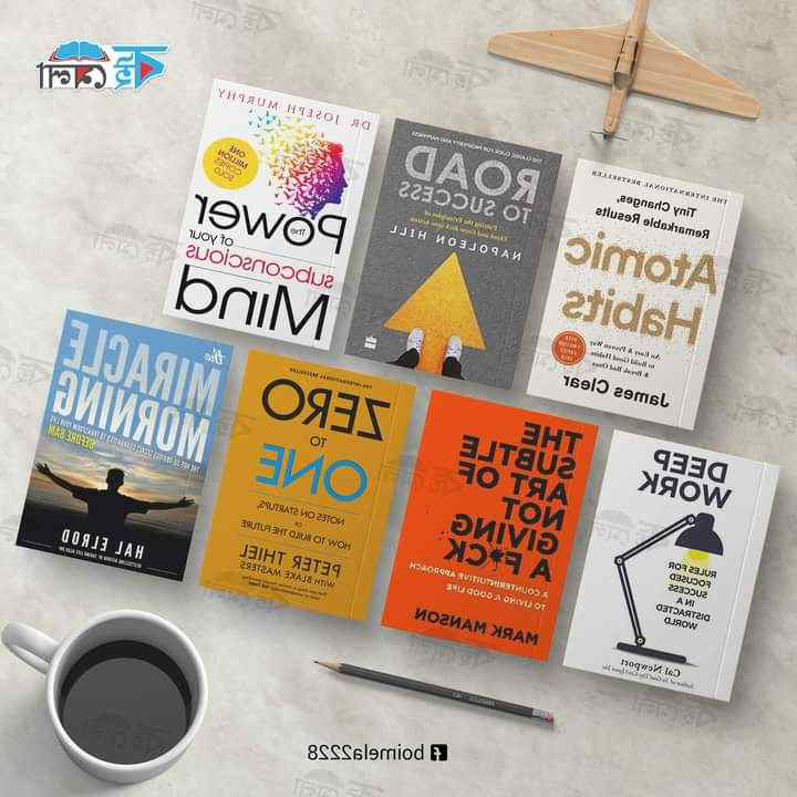 7 Motivations Books (Atomic Habits,Road To Success, The Power Of Subconscious Mind, Deep work, The Subtle Art,Zero To One,The Miracle Morning). 