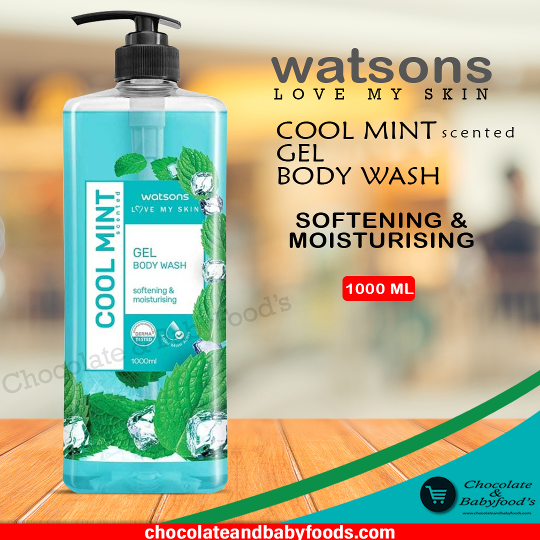 Watsons Cool Mint Gel Body Wash 1000ml