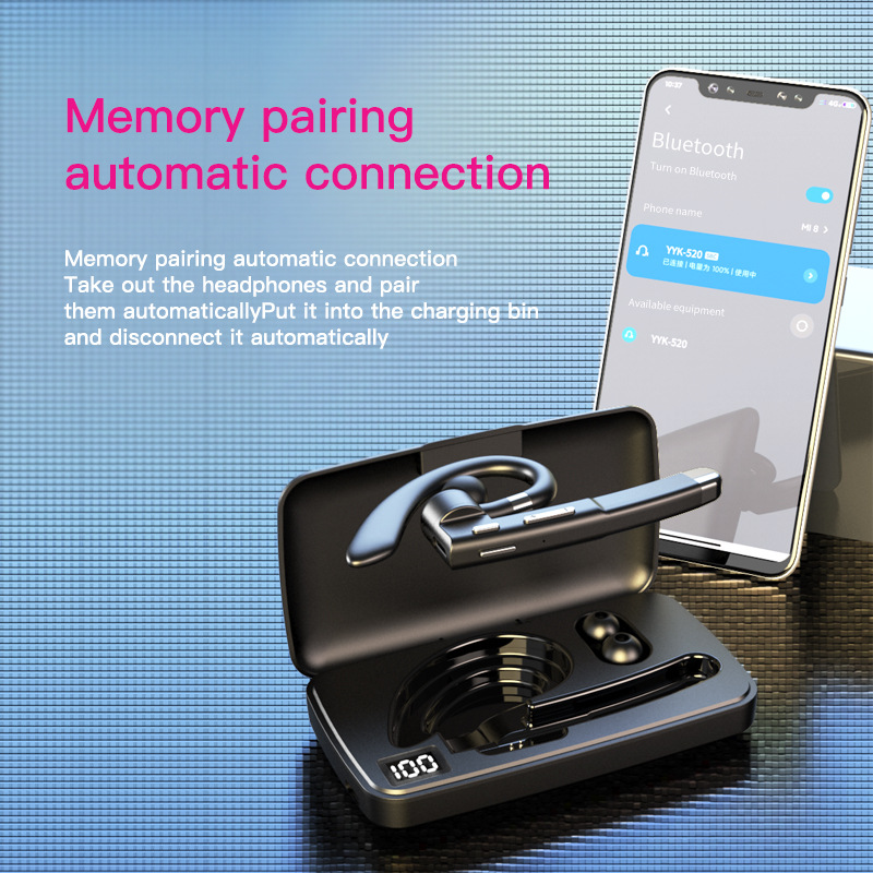 One piece dropshipping source factory FC1 wireless business bluetooth headset ENC call noise cancelling caller number Amazon. 