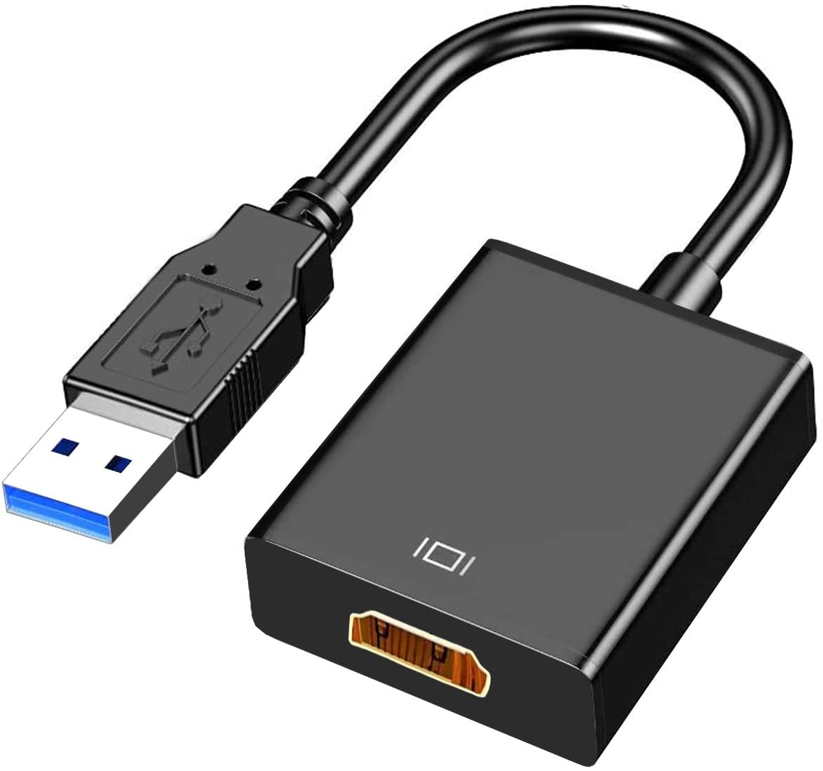 USB to HDMI Adapter, Multi-Display Video Converter- Windows 7 8 10 Desktop, Laptop, PC to Monitor, Projector, HDTV.. 