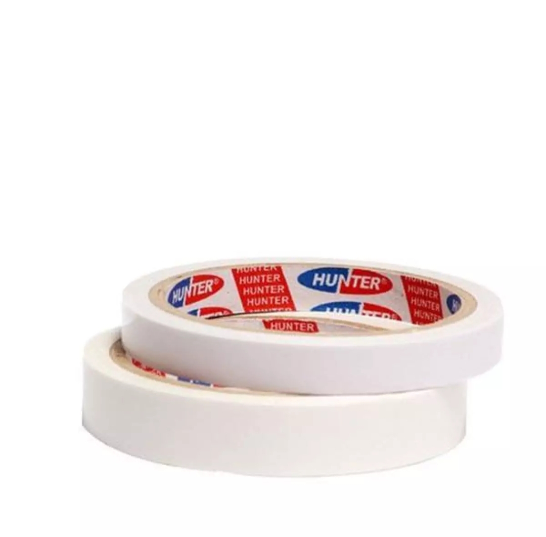 Both side 0.5inch tape-2pc/two side tape/Double Side tape/0.5 Inch Best Quality Double Sided Tape/Hunter Half inch Double Tape. 