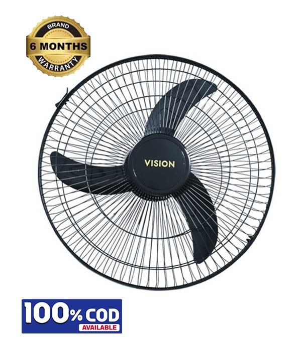VISION Metal Blade Ceiling Net Fan-18''-Black