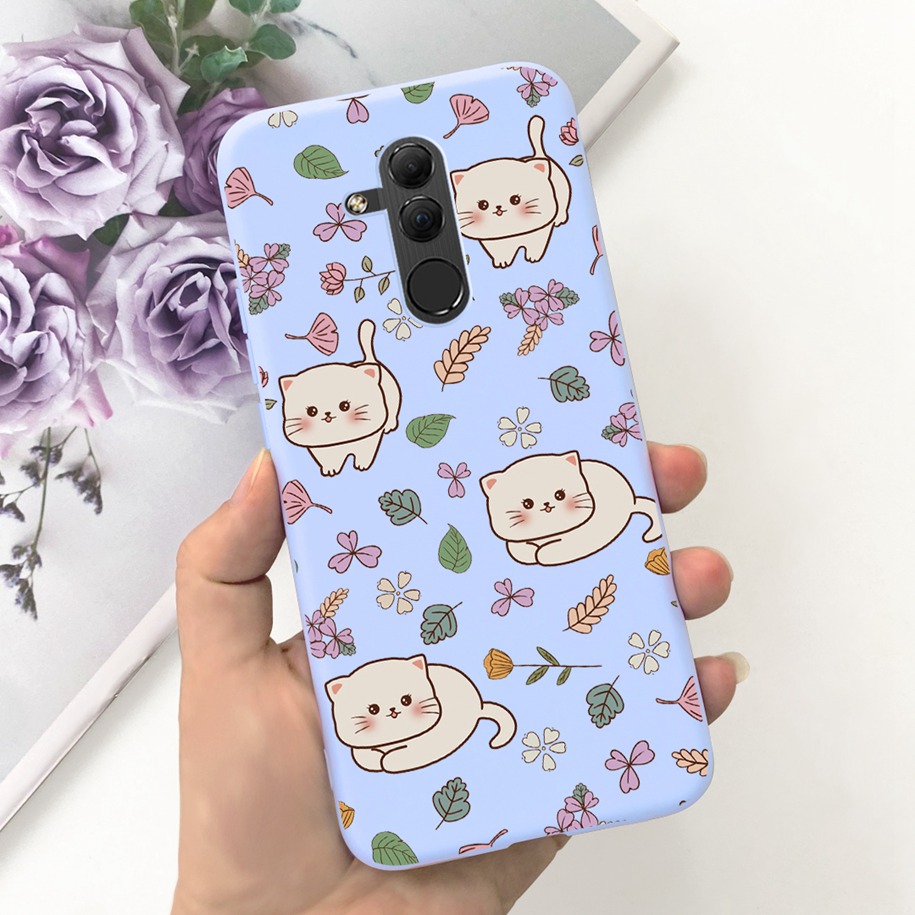 For Huawei Mate 20 Lite Case SNE-LX1 SNE-LX2 SNE-LX3 Protect Cover Popular Flower Soft Silicone Funda For Mate20 Lite Phone Case. 