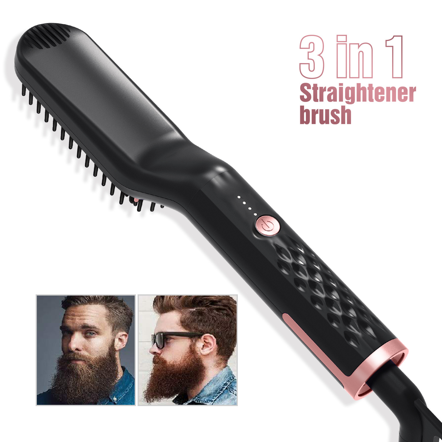 3 in 1 Women and Men Beard Ceramic Hair Styling Comb Hot-Air Brushes Straightener Tools-599-Black: Buy Online at Best Prices in Bangladesh | 3 in 1 Women and Men Beard Ceramic Hair Styling Comb Hot-Air Brushes Straightener Tools-599-Black: Buy Online at Best Prices in Bangladesh |