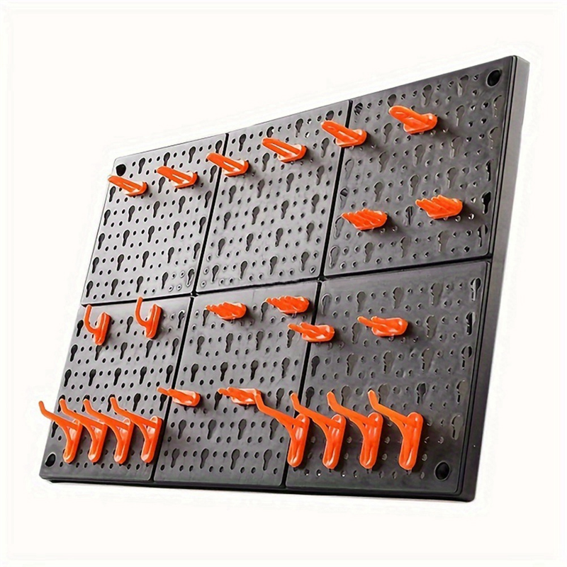 Hardware Tool Hanging Board ABS Wall-Mounted Tool Box Hanger Tool Box Organizer with Hook Tool. 