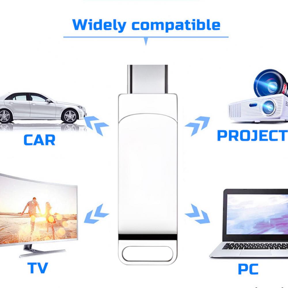 Xiaomi 2TB 1TB U Disk Mobile Phone Pendrive High Speed Usb 3.0 Flash Drive Type-C Computer Dual Interface Metal Flash Memory. 