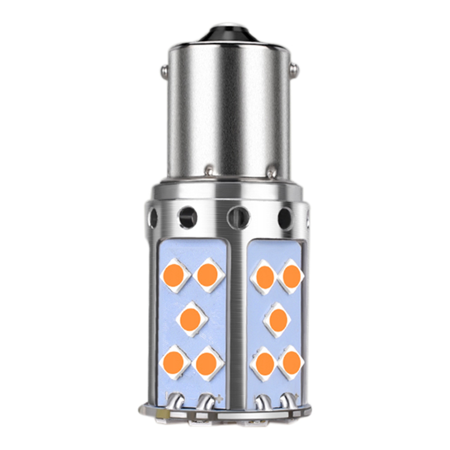 2 Pcs Led Bulb 3030 35Smd Canbus Led Lamp for Car Turn Signal Lights Amber Lighting-T20 7440 & 1156 P21W. 