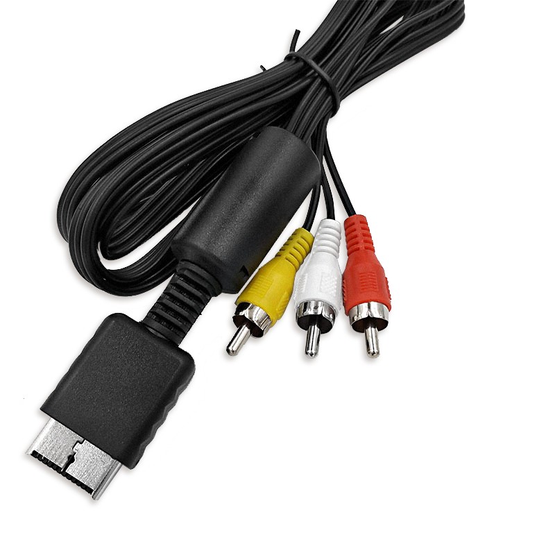【FUPANG】3rca Adapter Av Cable Audio Video For Ps2 Ps3 Multimedia Audio Cable. 