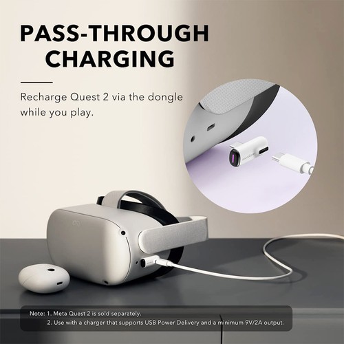 Anker Soundcore VR P10 TWS Gaming Earbuds, Compatible with Meta Quest 2, Steam Deck, PS4, PS5, PC, Switch - White. 