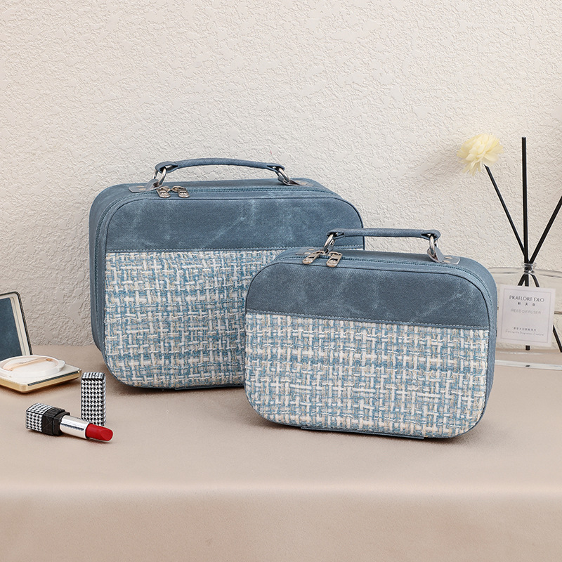 Korea fashion small fragrance makeup box, home makeup and skin care products, storage bag, travel travel storage bag, suitcase