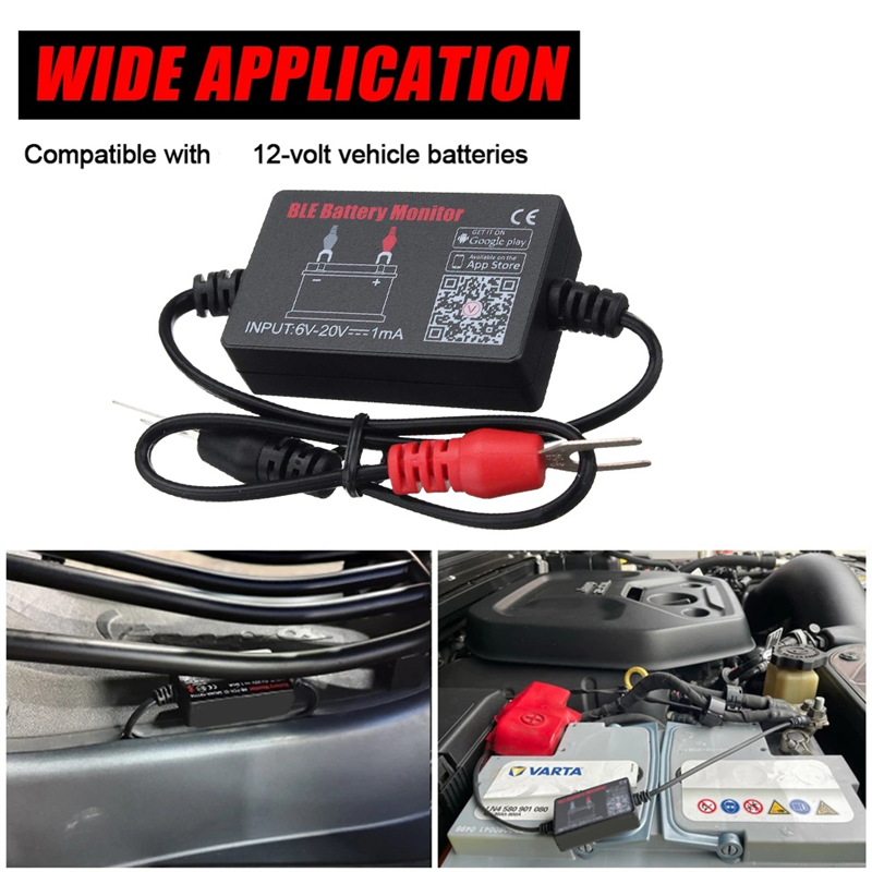 BM2 Battery Monitor Tester 12V Battery Monitor Voltage Tester Bluetooth 4.0 Car Battery Analyzer Charging Cranking Test. 