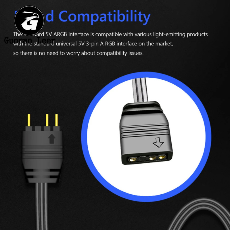 AR-1 ARGB PC Fans Controller Kit ARGB Splitter 5V 3 Pin To SATA AURA ARGB Fan Controller Computer ARGB Fans Hub Control