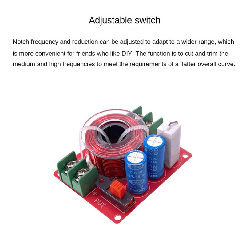 NAMUNY 2X Adjustable LCR Notch Filter Full-Frequency Horn Dedicated Fever-Grade Audio Filter Horn Blocker. 