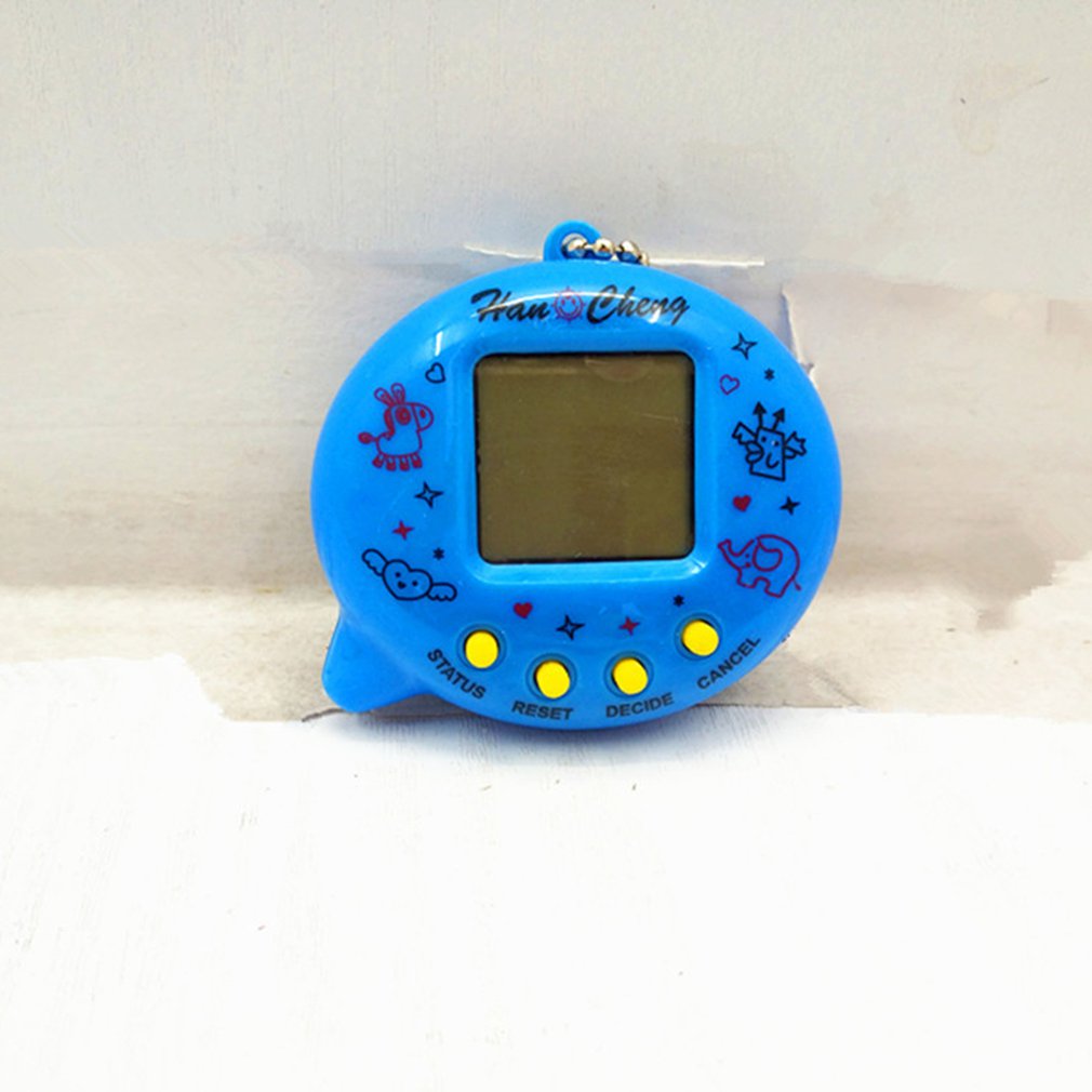 Mini Electric Intelligence Developmental Electronic Game Machine Virtual Pet Egg Shaped Video Game Console. 