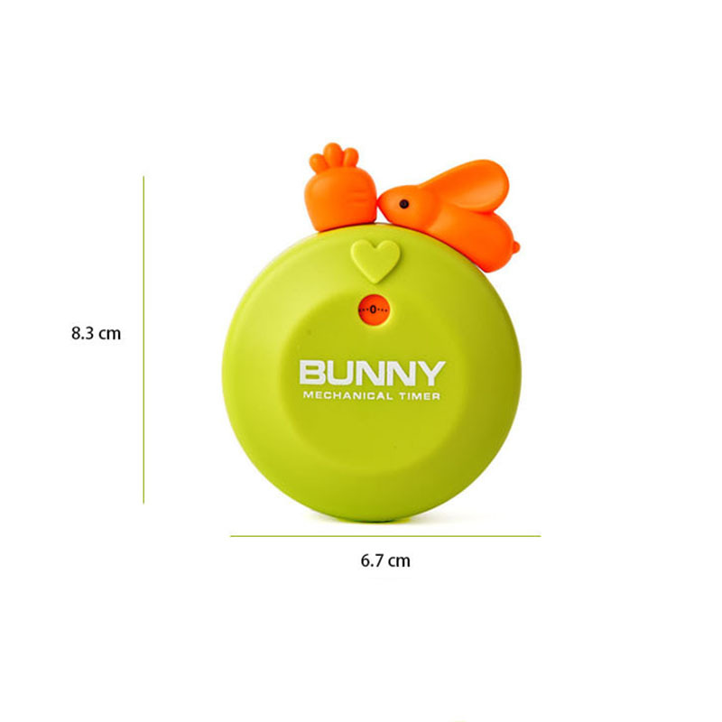 Cute Cartoon Rabbit Magnetic Paste Timer Creative Kitchen Soup Machinery Timer Alarm Kitchen Cooking Countdown Mechanical Timer. 