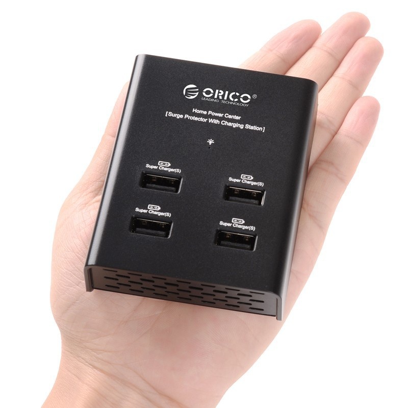 ORICO 4 Port USB Charger With Power Adapter Home Power Center Surge Protector With Charging Station For Phone Tablet Smart Watch. 