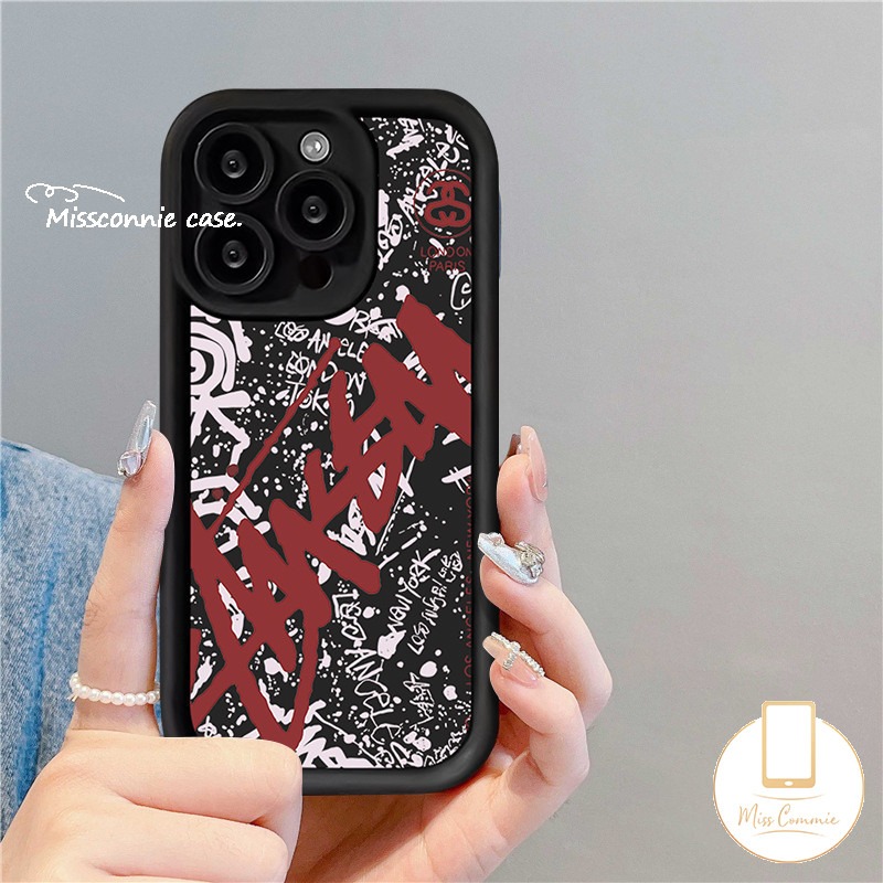 Trendy Brand Cool Stussy Case For Redmi 12 10A 13C A2 9T 12C 10C 9 A1 9C 9A Note 13 11s 12 10 9 10s 8 11 Pro Max Poco M3 M6 C55 X5 X6 Pro Mi 11 12 Lite Soft Tpu Angel Eyes Cover. 