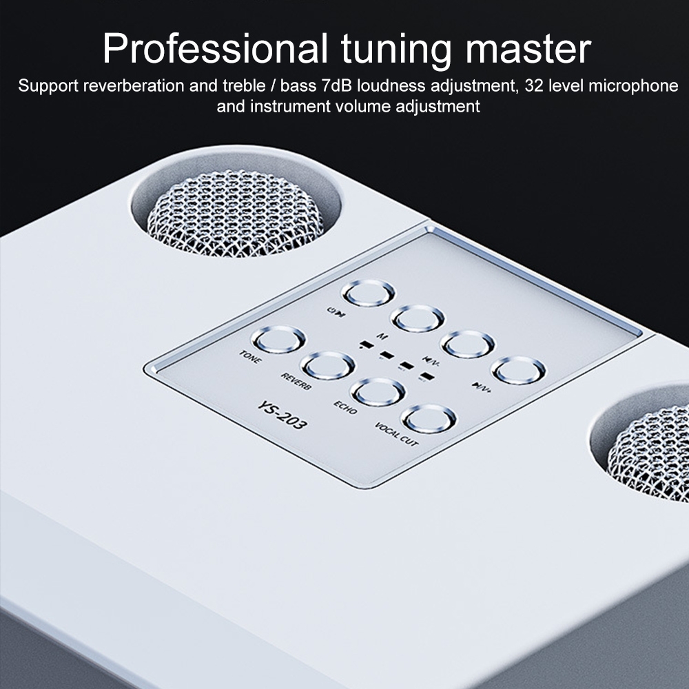 （COD Available)YS-203 Bluetooth Karaoke Speaker Wireless Microphone. 