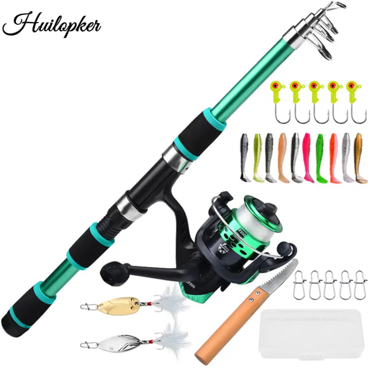 Fishing Learners Kit Fishing Rod & Reel Combo With Tackle Box