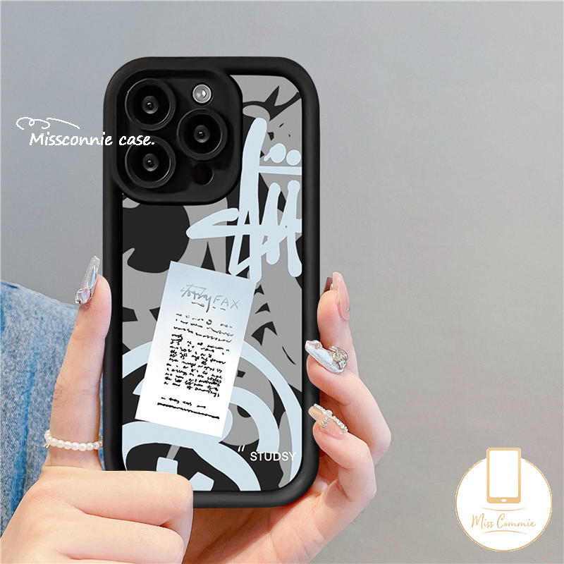 Trendy Brand Stussy Graffiti Phone Case For Redmi 12 A1 10A 9C 9 12C 13C A2 10C 9A 9T Note 11s 13 9 10s 8 12 10 11 Pro Max Mi 11 12 Lite Poco X5 C55 M3 Angel Eyes Soft Tpu Cover. 