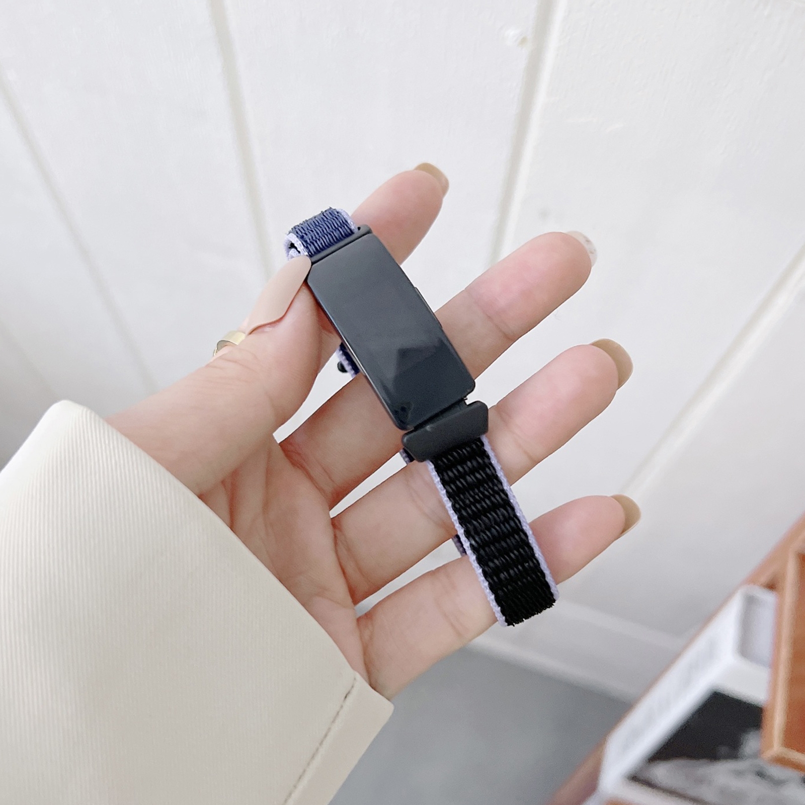 For Fitbit Inspire 2 Nylon Loop Strap Watch Band. 