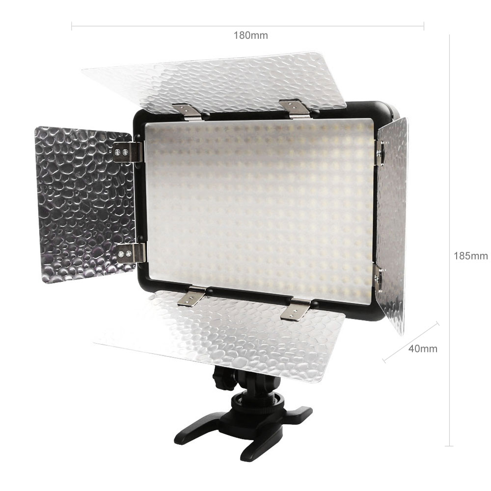 Godox LED308C II LED308 3300K-5600K LED Video Light Lamp for DV Camcorder Camera+NP770 Battery + Charger. 