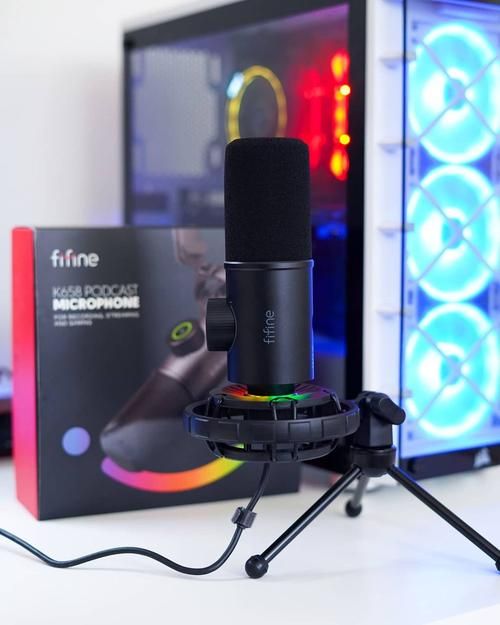 Fifine K658 USB RGB Microphone for PC/Mac/Mobile
