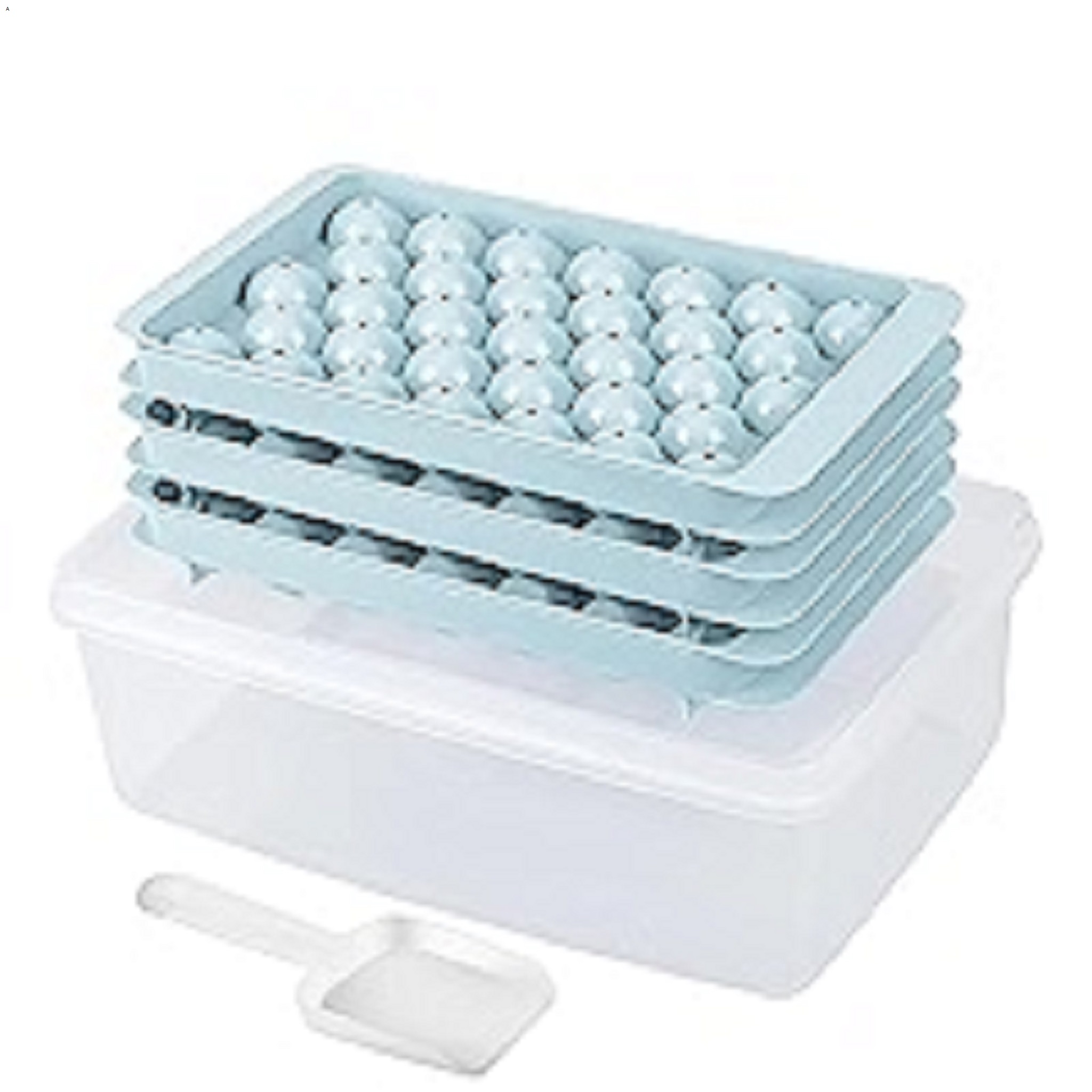 Ice Cube Mold Leak Proof Non-stick  No Residue Circle Ice Cube Tray for Freezer Happy Living. 