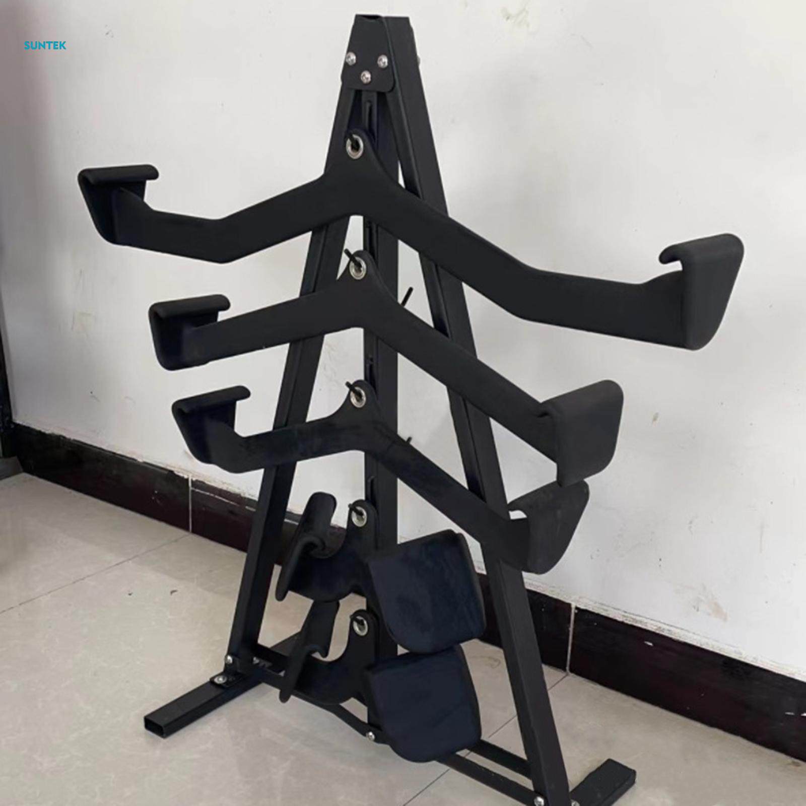 Pull Down Bar Storage Rack Triangle Stand Accessory for Home Gym Outdoor. 