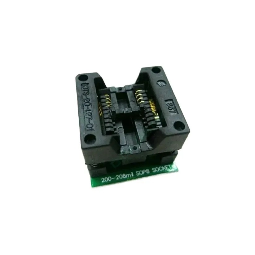 200mil SOIC8 SOP8 To DIP8 Programmer Adapter Socket Converter 200mil Wide Chip Wide Body Seat Wide 200mil Programmer Adapters Socket EEPROM Flash 8 Pin SMD Programming Circuit. 